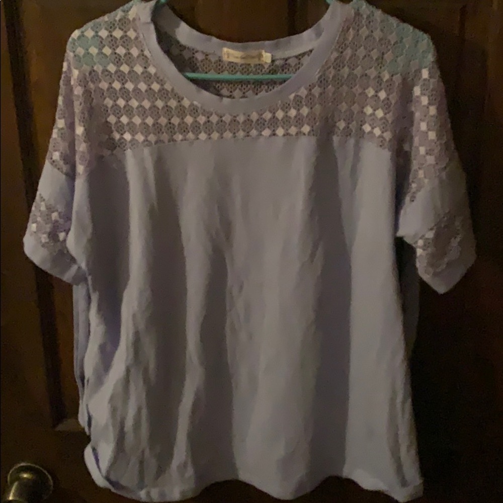 Womens 3X Short Sleeve Blouse
